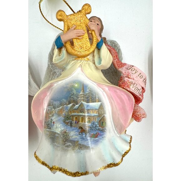 Danbury Mint HEAVENLY ANGELS Christmas Ornaments-Complete Set of 7 in Box Tags - Picture 5 of 9